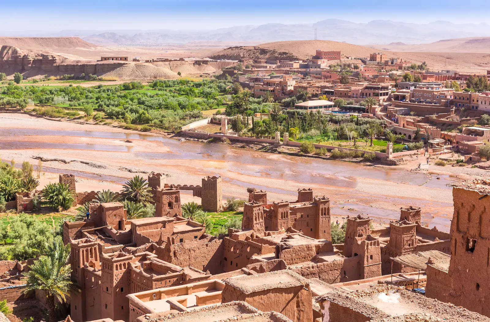 Vista de Kasbah ait ben haddou completa